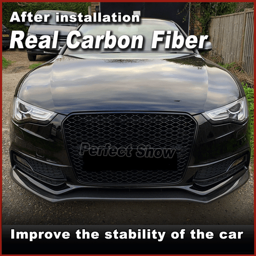 Carbon Frontspoiler Spoilerschwert Frontlippe Passt für Audi A5 Sline S5 2012-17 - Bild 3 von 11