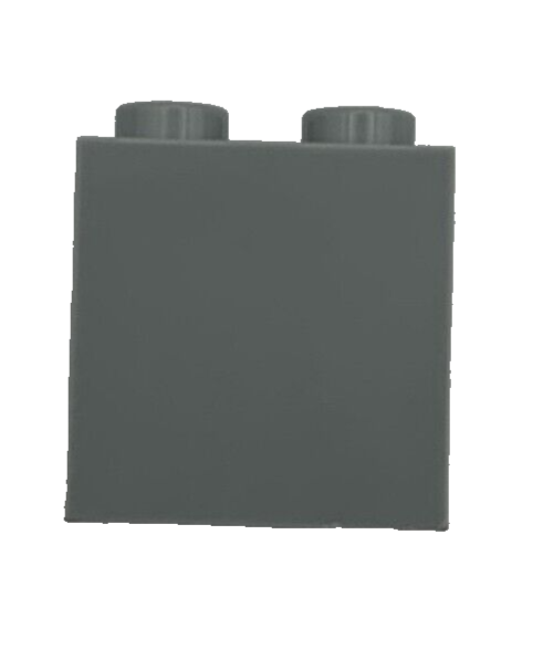 Lego Light Bluish Gray 1x2x1 2/3 Bricks Modified 4 Studs on