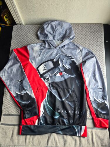 Naruto Shippuden Kakashi AOP Custom Print Anime Hoodie Sweater Kids Size L - XL
