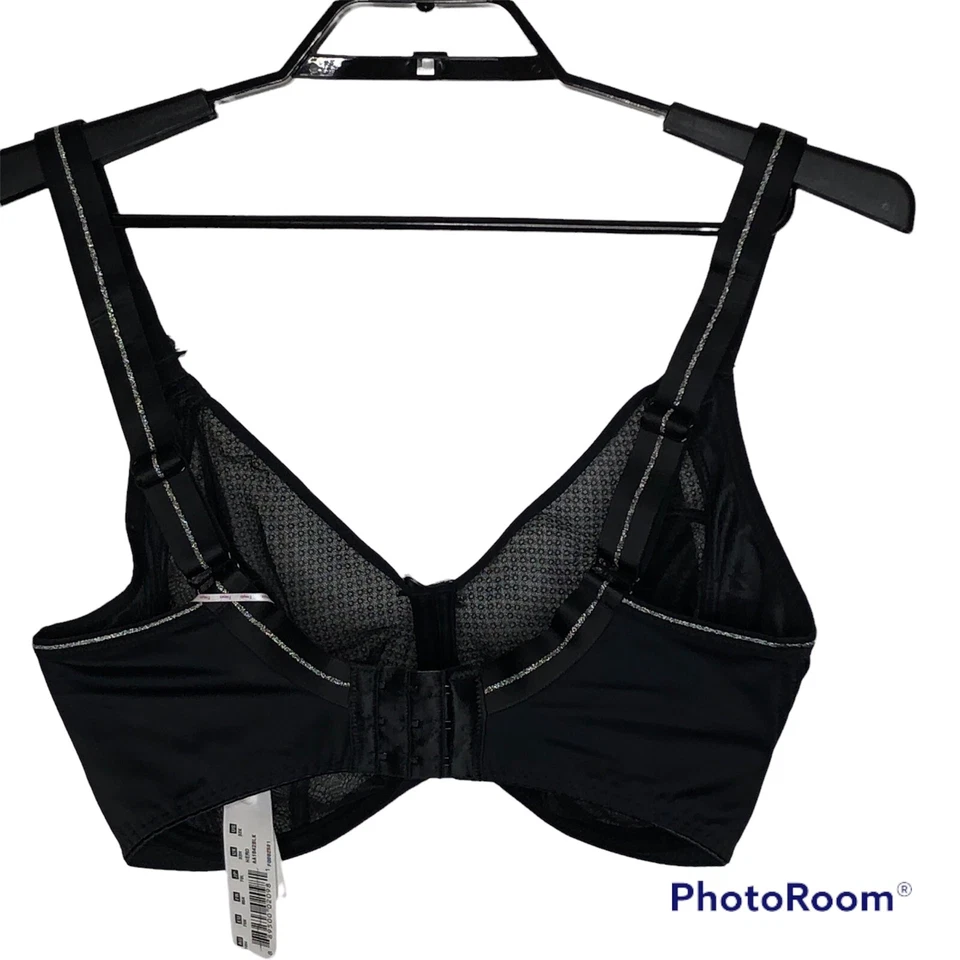 Nuevo con etiquetas Sujetador Freya Hero para mujer con aros soporte lateral balcón talla 32K negro muestra Foto 4 de 4