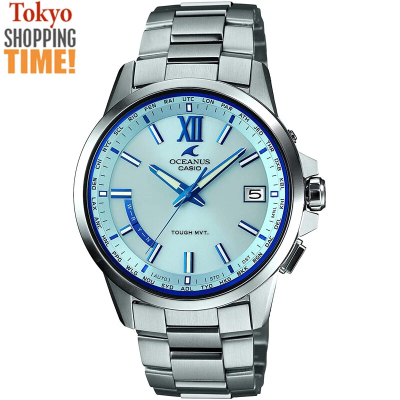 Reloj Casio Oceanus Clásico OCW-T150-2AJF Titanio Radio Solar Hombre Hecho en Japón