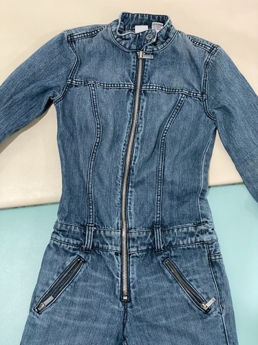 Tuta da jogging vintage anni 80 Armani Exchange A/X donna denim taglia PO - Foto 2 di 17