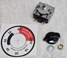 BATTERY CHARGER MECHANICAL TIMER 60 MINUTE no hold FOR SCHUMACHER SOLAR & OTHERS