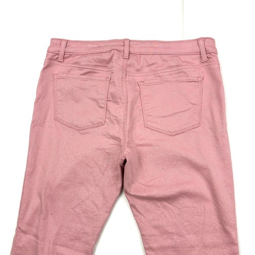 Gap Jeggings Adjustable Waist Girls size 14 Plus Glitter Pink Denim Jeans - Picture 4 of 4