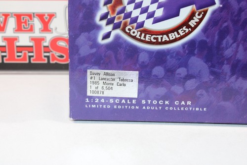 DAVEY ALLISON 1985 ACTION #1 LANCASTER TOBACCO CHEVY MONTE CARLO MEGA XRARE!!! - Picture 9 of 9