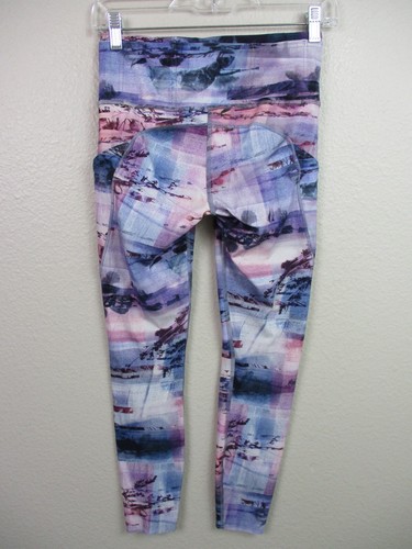 Lululemon Fast Free 7/8 Tight Taglia 6 Blu Viola Sunrise Silhouette Nulux W5ATMS - Foto 2 di 13