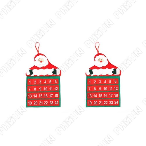 Non-woven Fabric Christmas Calendars Pockets Hanging Xmas Decoration 30CM x 45CM - Picture 2 of 5