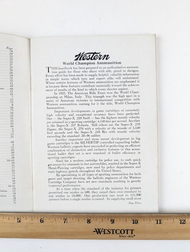 1940s Western Ammunition Handbook 76 pgs Intact 7.75 x 5.5" - Picture 6 of 12