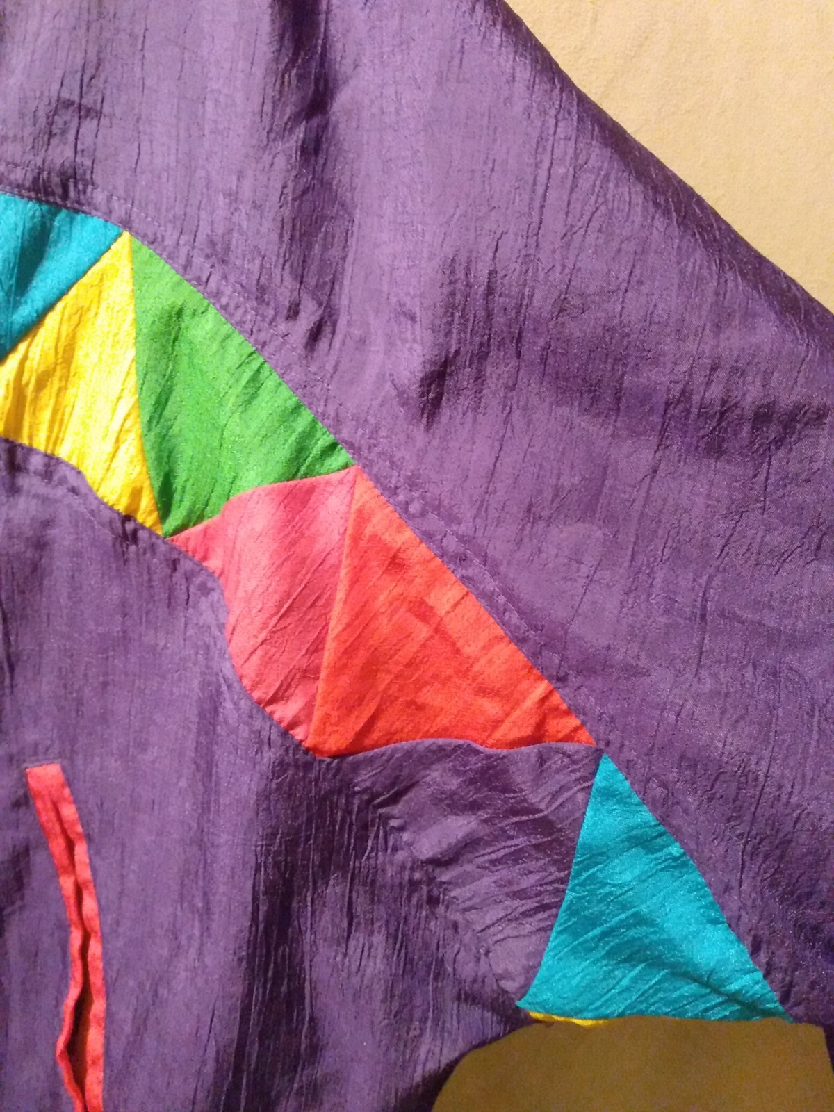 Vintage Active Code Windbreaker Jacket multi-colo… - image 11