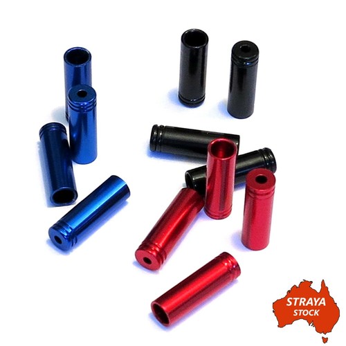 Bicycle Alloy Gear Shifter Cable Ferrules x4 Outer 4mm Cable Bike End