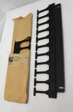 CPI 30139-719 Univ Horizontal Cable Manager SIngle Sided 1 RMU 19" x 4.96" Black