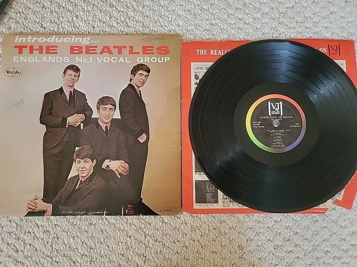 Introducing The Beatles 1964 PRESSING VJ Rainbow Brackets w/VJ