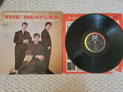 Introducing The Beatles 1964 PRESSING VJ Rainbow Brackets w/VJ