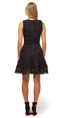 kookai black lace dress Kalara Dress Kookai Black Long Sleeve Dress Kookai Kookai Kalara Long  Sleeve Dress 100% Wool Black