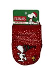2 Pack Peanuts Snoopy Woodstock Skating Happy Holidays Mini Mitts New