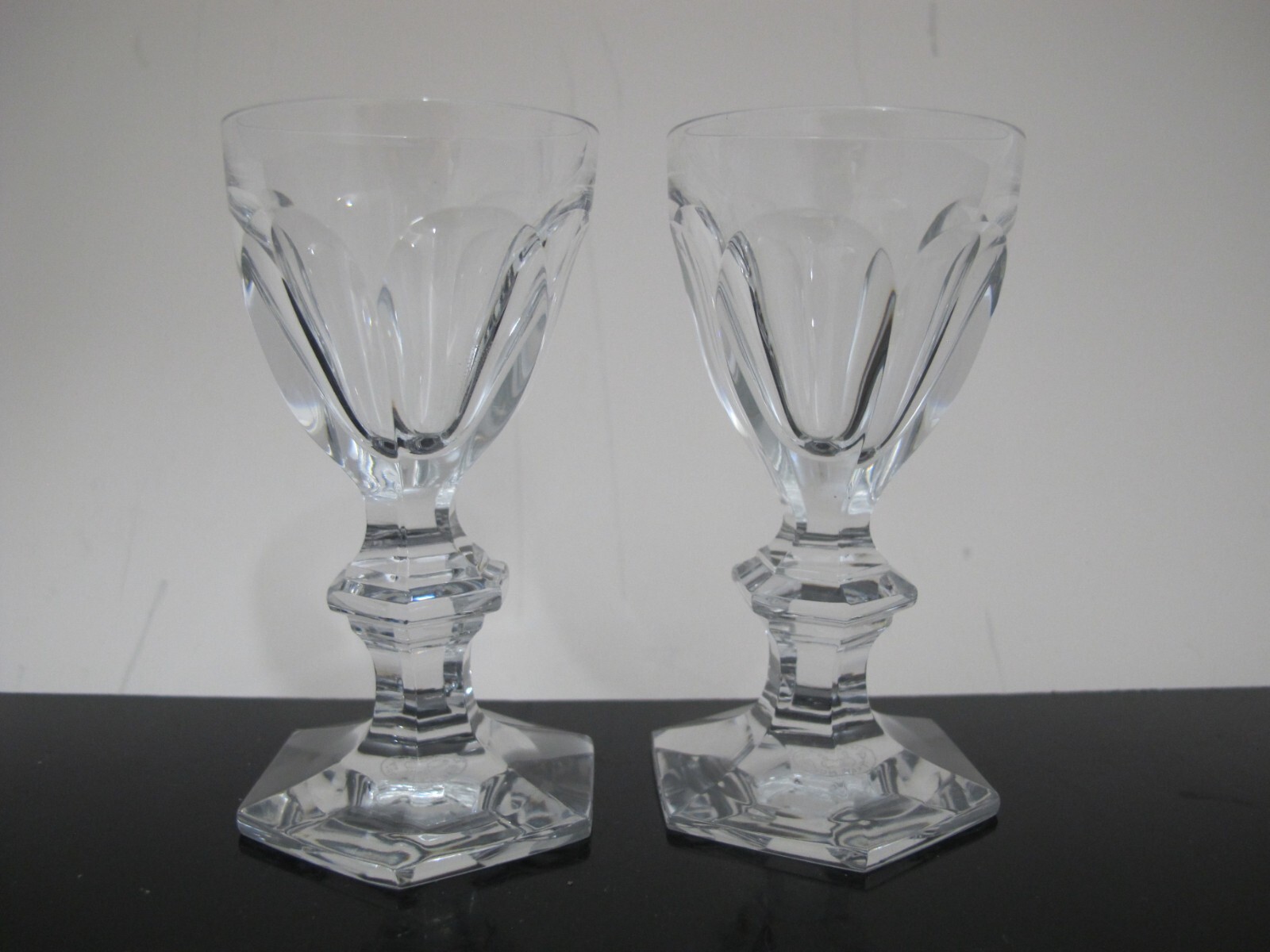 BACCARAT France HARCOURT Crystal APERITIF Cocktail CORDIAL 3 5/8" Glass Set