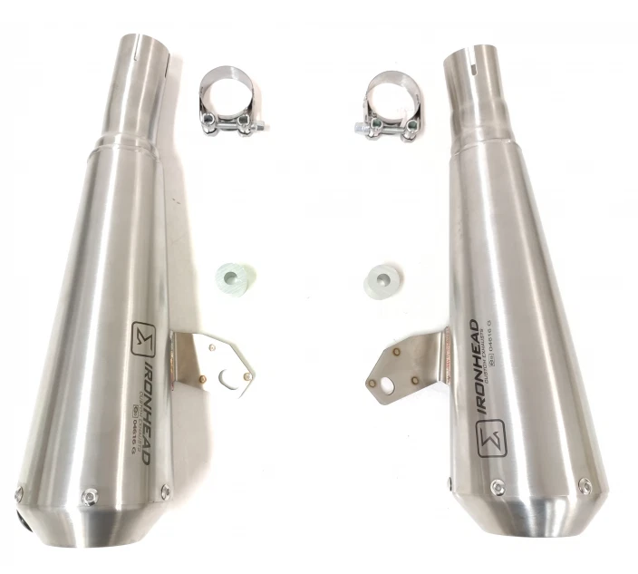 2 SILENCIEUX IXIL IRONHEAD INOX TRIUMPH SPEED TWIN 1200 2021 / 2022 / 2023 - Photo 2/4