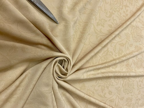 *NEW*M/Heavy Embossed Stretch Jersey L/Gold Dress/Craft/Curtain Fabric*FREE P&P* - Picture 7 of 9