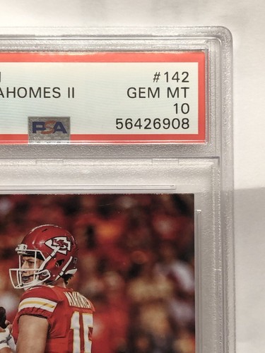🔥 PSA 10 Patrick Mahomes #142 2018 Panini LOW POP KC Chiefs SB MVP Rare Card 🔥 - Bild 4 von 14