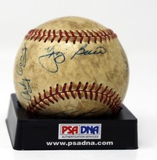 1957 NY YANKEES AL CHAMPS AUTOGRAPHED SIGNED BASEBALL 15 AUTOS PSA/DNA CERTIFIED
