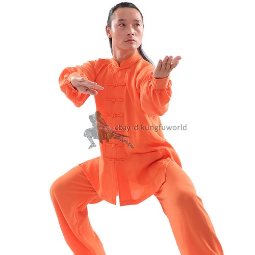 Tuta cotone Wudang taoista Tai chi Kung fu arti marziali Wushu Wing Chun uniforme - Foto 10 di 13
