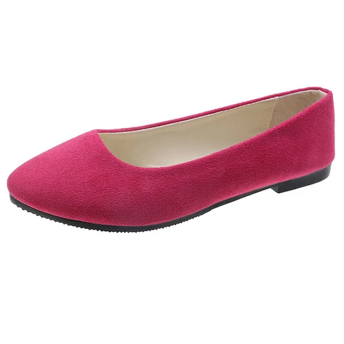 Ladies Dress Flats Slip On Pumps Dance Women Low Heel Cozy Shoes Casual Fashion - Bild 21 von 53