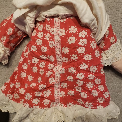 Vintage Very Large Raggedy Ann Doll Knickerbocker Original 32” Orange Hair - Picture 9 of 23