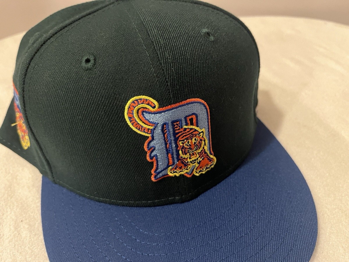 RARE MLB Detroit Tigers green/blue Hat New Era 59Fifty 2000