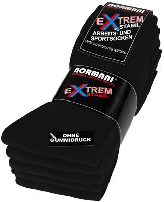 5 Paar Arbeits- und Sportsocken Ferse -Spitze EXTRA verstärkt, ohne Gummidruck