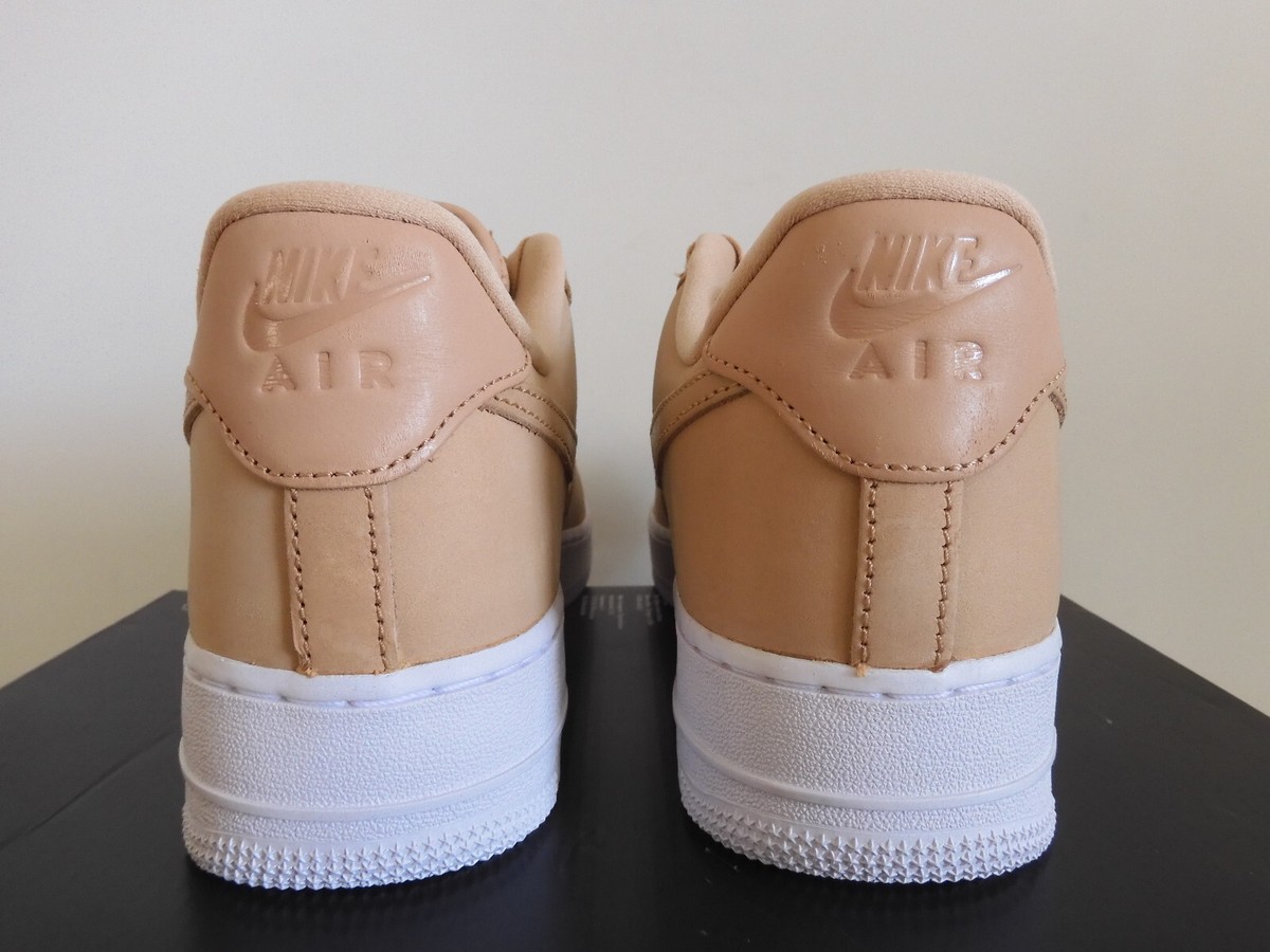 WMNS NIKE AIR FORCE 1 PREMIUM MF VACHETTA TAN BROWN-WHITE SZ 10.5 