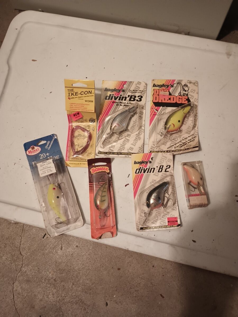 Vintage Bagley's Lure Lot DB3 NOS Collector Colors Excellent & Other Lures