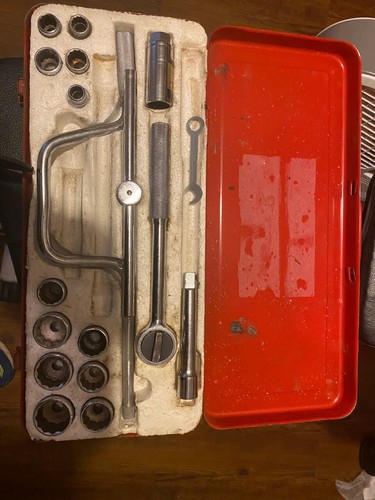 Vintage 1/2" Drive Ratchet SAE Hand Socket Set (CR-Mo) Japan Tools w Sliding T - Picture 2 of 8