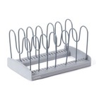 LIVIVO Saucepan Lid Holder for Hanging Rail Organising Kitchen Utensils