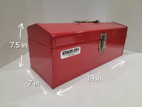 Stack-On Mechanics 19” All-Purpose Hip Roof Box R-516 ~ Used, Red Toolbox - Picture 17 of 18