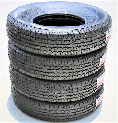 4 Tires 215/75R14 Transeagle ST Radial II Steel Belted Trailer Load D 8 ...