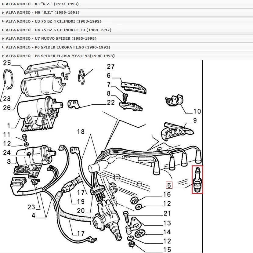 KIT 4 CANDELE CHAMPION N9YC ALFA ROMEO GIULIA - FIAT 130 - X 1/9 PER 46229251 - Image 2 of 4