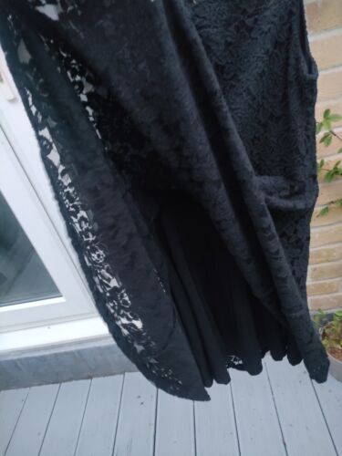 Superdry Lace overlay Shift Dress black Size large Katarina Bardot - Picture 5 of 7