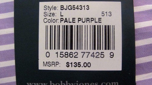 $135 CAMISA DE VESTIR DE ALGODÓN BOBBY JONES - HECHA EN INDIA - GRANDE - NUEVAS ETIQUETAS - ENVÍO GRATUITO - Imagen 11 de 11