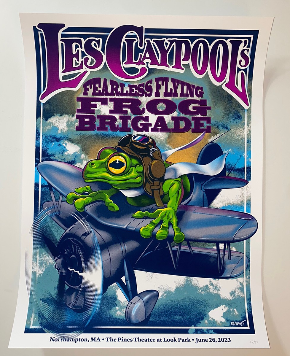 Les Claypool's Flying Frog Brigade Poster The Pines Northampton MA