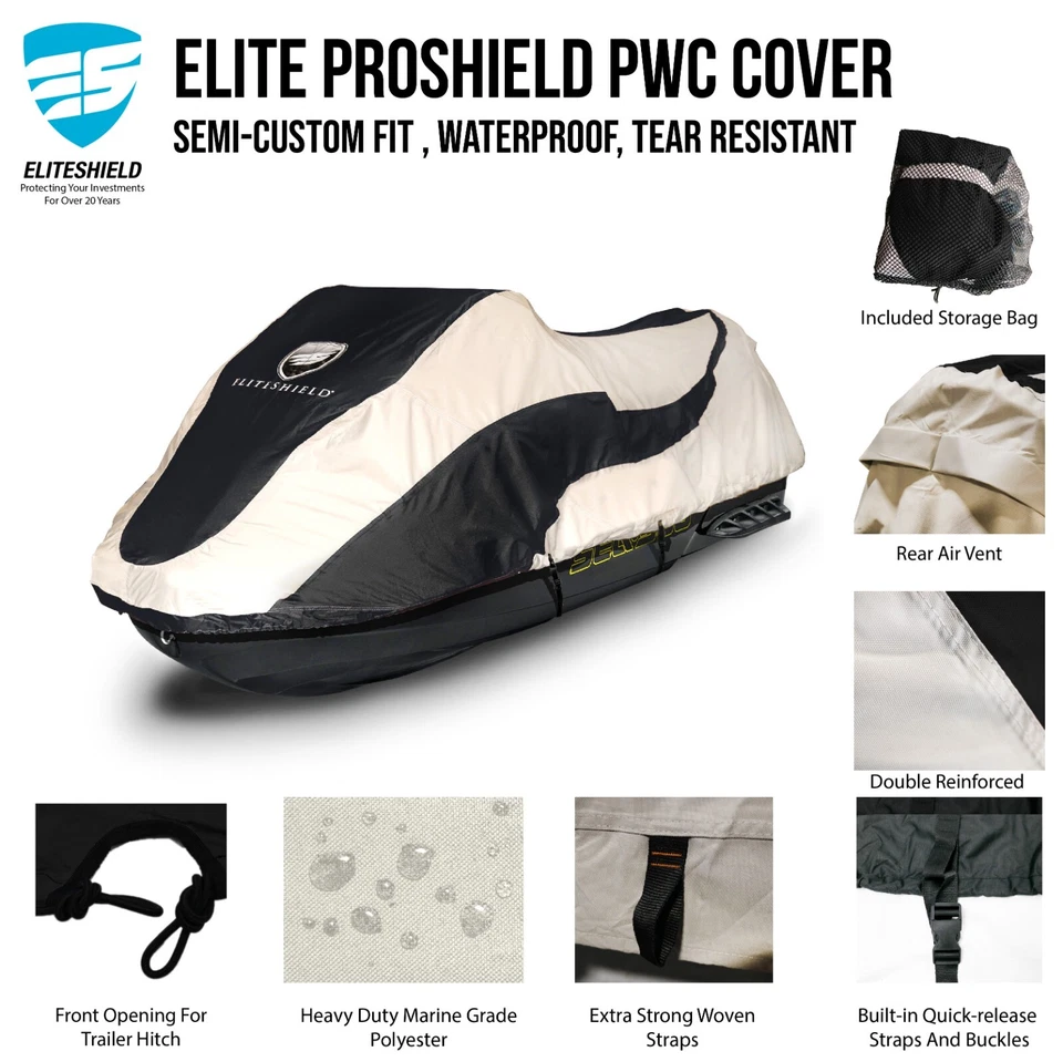 EliteShield Yamaha WaveRunner FX FZR Jet Ski PWC Cubierta Impermeable Remolcable Foto 2 de 4