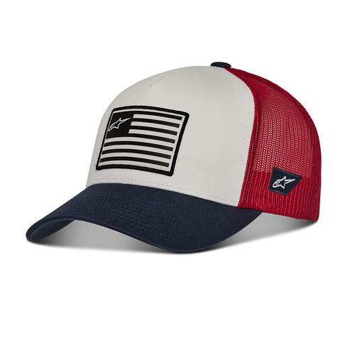 Alpinestars Flag Snap Back Cap Cotton Twill Stretch Genuine Alpinestars Cap - Picture 5 of 8