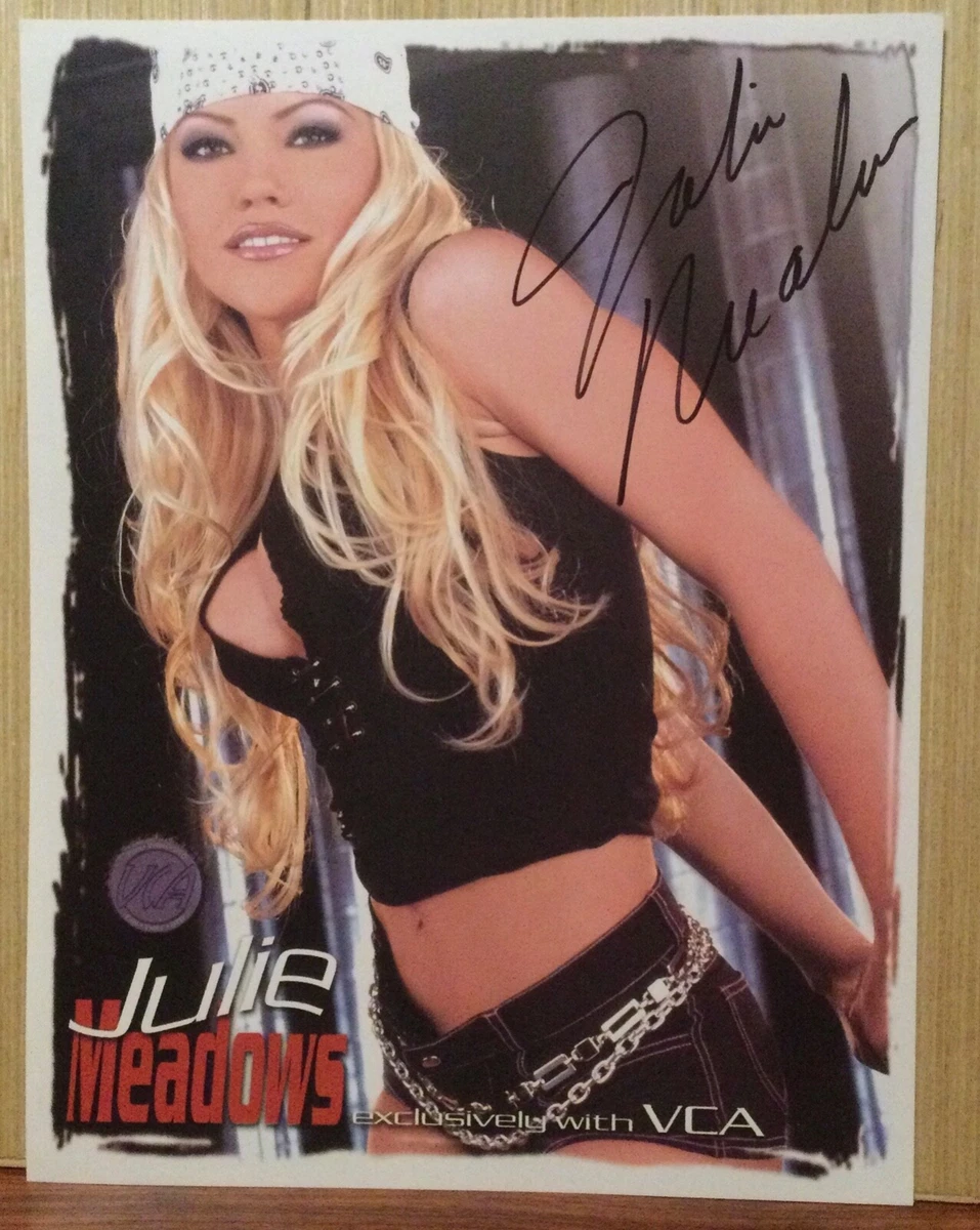 JULIE MEADOWS SIGNED ADULT FILM STAR PORN PORNSTAR 8X10 SLICK AVN LAS VEGAS  | eBay