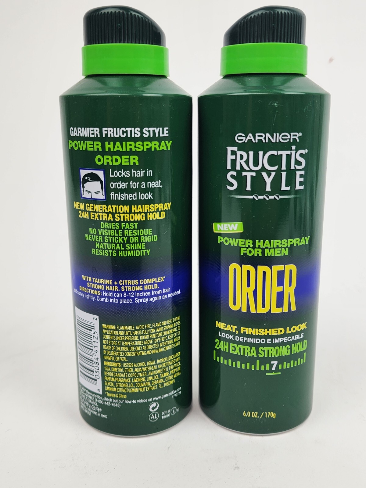 Garnier Fructis Style Order Power Hairspray 2 Cans 6oz Each Extra Strong Hold