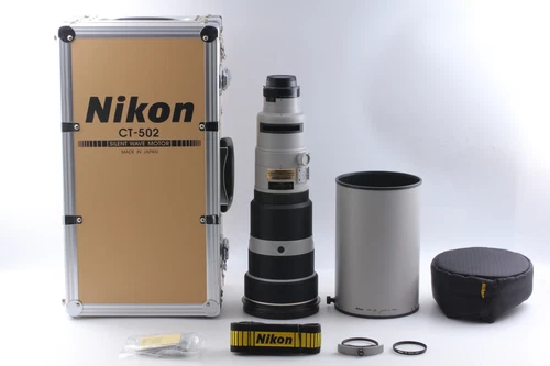 Rare Gray [Top Mint] Nikon AF-S Nikkor 500mm f4 D II Telephoto Bonus Case Japan