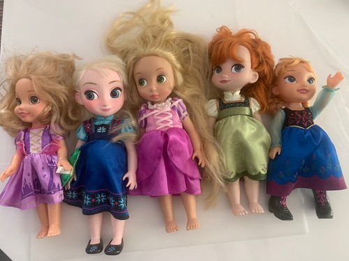 Disney Doll Bundle X 5 Princess Frozen Animator Dolls 16" - Afbeelding 1 van 11