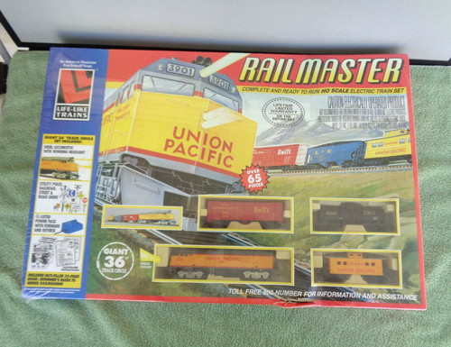 Juego de tren eléctrico Life Like Trains Rail Master escala HO 8901-Union Pacific NUEVO | Condition: New