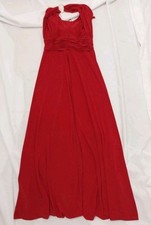 Vintage Nine WestWomens Halter Maxi Dress Size 2 Red