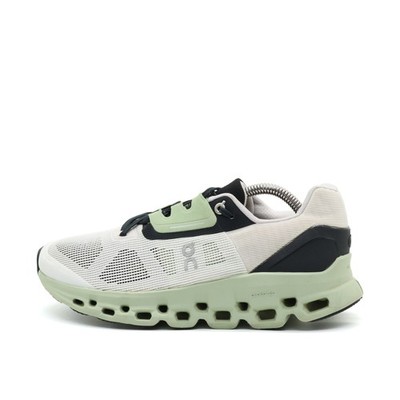 On Damen Cloudstratus 2 Sneaker weiß grü schwarz Mesh Low-Top Laufschuh EU 38.5