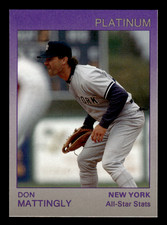 Don Mattingly New York Yankees 1991 PLATINUM Star Co. Baseball #84