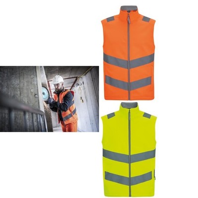 Regatta High Visibility Hi-Vis Pro Contract Ablaze Softshell Bodywarmer TRB201